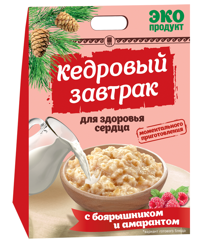 «Кедровый завтрак для здоровья сердца» с боярышником и амарантом